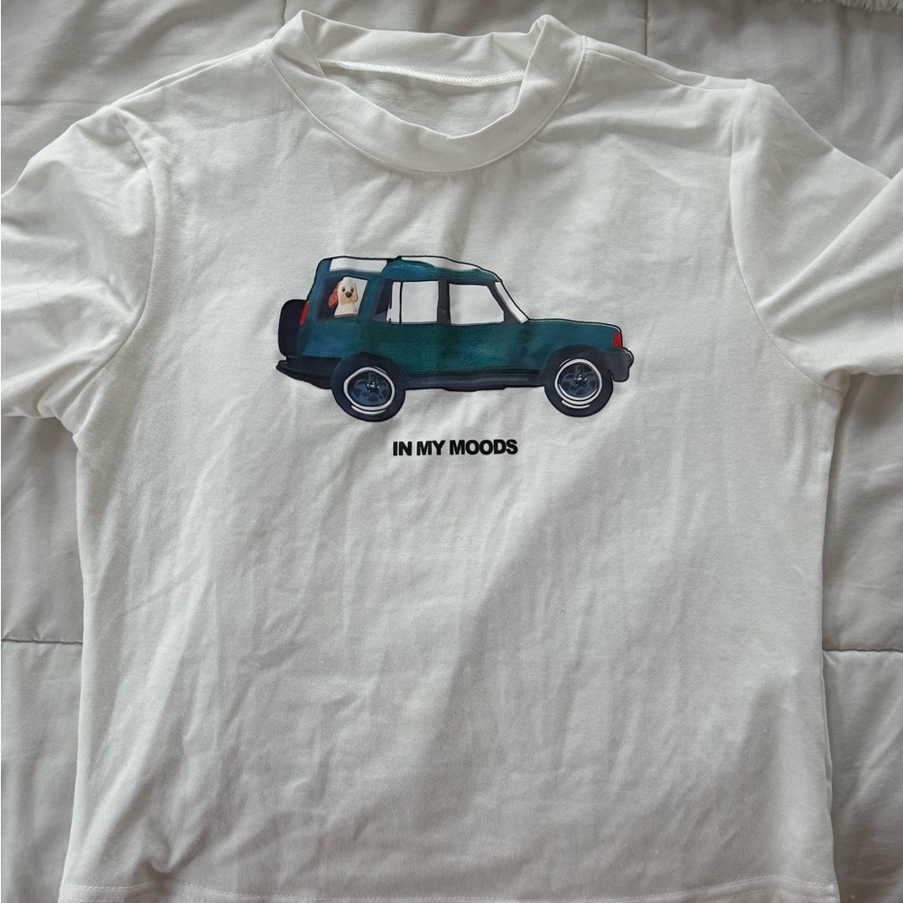 Kids White Graphic Tee